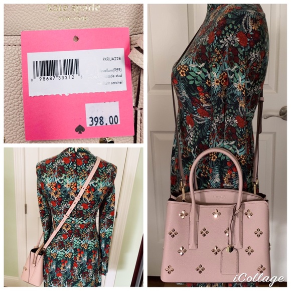 Kate spade Margaux studded vellum medium satchel - Picture 2 of 8